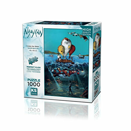 NessiWord 20709 Under The Water 1000 Parça Puzzle -KS Puzzle