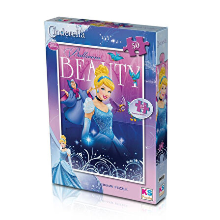 CRL709 KS, Cinderella 50 Parça Çocuk Puzzle