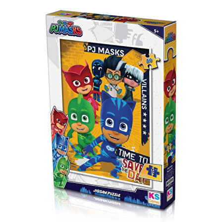 PJM709 KS, PJ Masks 50 Parça Çocuk Puzzle