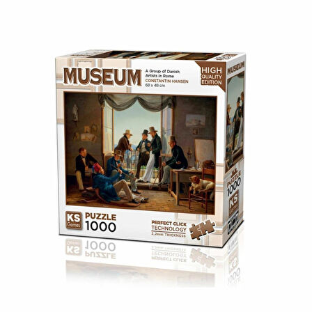 Nessiworld 20660 A Group Of Danish Artist in Rome 1000 Parça Puzzle -KSPuzzle