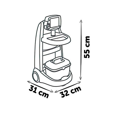 760034027 Tıbbi Kurtarma Arabası -Smoby