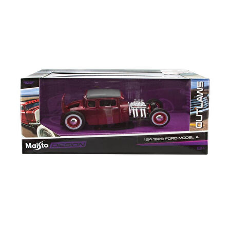 Nessiworld MAY 31354 1929 Ford Model Araba 1:24 -Necotoys