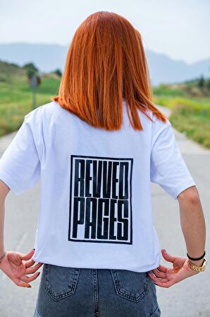 REVVED PAGES Logo Baskılı T-Shirt