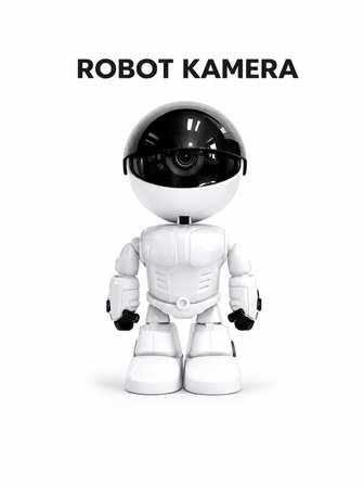 Akıllı Robot Kamera HD Video Kayıt | Hareket Algılama | Gece Görüşlü | WiFi Destekli | Ev ve Ofis Güvenlik Kamerası