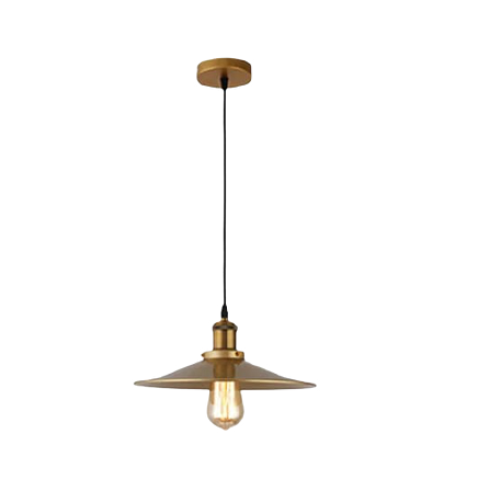 Rsylight Retro Metal Eskitme Kaplama Tekli Metal Sarkıt Avize Çap:23 cm