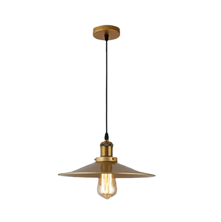 Rsylight Retro Metal Eskitme Kaplama Tekli Metal Sarkıt Avize Çap:30 cm