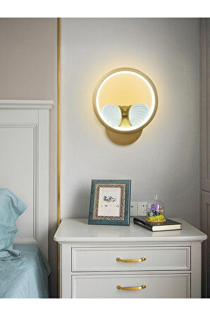 Kelebek Yuvarlak Modern İthal Led Aplik