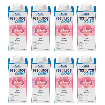 Nestle Resource Protein Çilek Aromalı 200 ML X 12 Adet