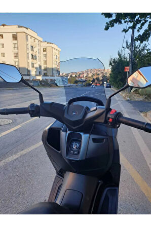 MOTOCAM Revolt RSX5 Siperlik Ön Cam 2022-2025 Model 75cm Füme Renkli 4mm