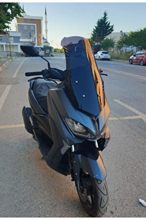 MOTOCAM Revolt RSX5 Siperlik Ön Cam 2022-2025 Model 75cm Siyah Renkli 4mm