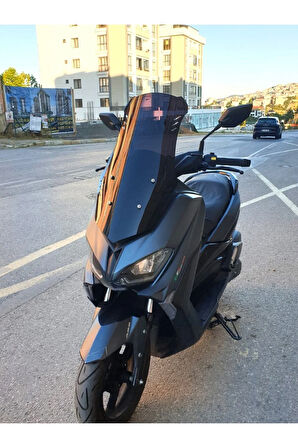 MOTOCAM Revolt RSX5 Siperlik Ön Cam 2022-2025 Model 75cm Siyah Renkli 4mm