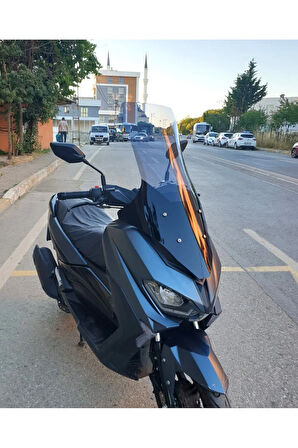 MOTOCAM Revolt RSX5 Siperlik Ön Cam 2022-2025 Model 78cm Füme Renkli 4mm