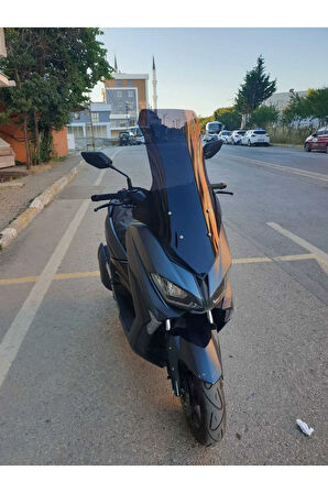 MOTOCAM Revolt RSX5 Siperlik Ön Cam 2022-2025 Model 78cm Siyah Renkli 4mm