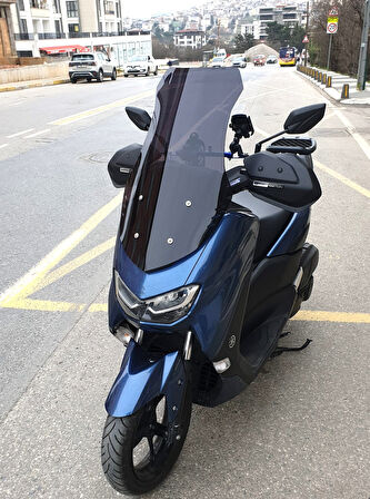 MOTOCAM Revolt RSX6 Siperlik Ön Cam 2021-2024 Model 72cm Siyah Renkli 4mm UZUN CAM