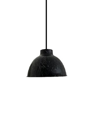 Rsylight Retro Siyah Üzeri Beyaz Desenli Dekoratif Tekli Rustik Metal Sarkıt Avize 43 Cm