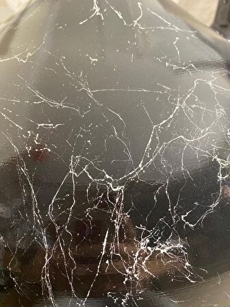 Rsylight Retro Siyah Üzeri Beyaz Desenli Dekoratif Tekli Rustik Metal Sarkıt Avize 43 Cm