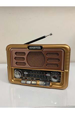 Everton Rt-671 Usb Bt Radyo Nostajık Solar Paneli Müzik Çalar