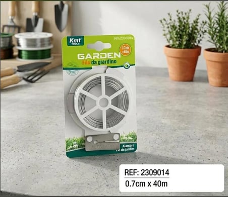 Çok Amaçlı Kendinden Makaslı Fide Ve Bitki Bağlama Teli - 40m metal 