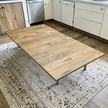 Ratemo Katlanabilir Yer Masası – Yer Sofrası 119x69 cm | Metal Boru Ayaklı, Kulanıma Hazır