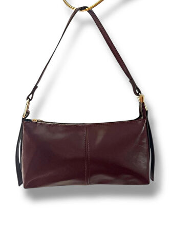 Aksesuaria Retro Bordo Baget Çanta