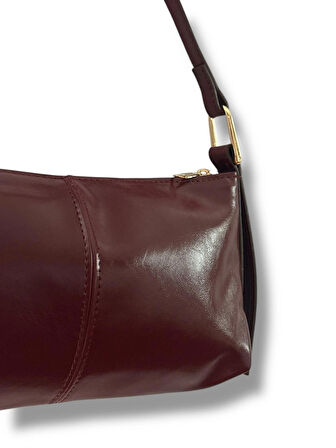 Aksesuaria Retro Bordo Baget Çanta