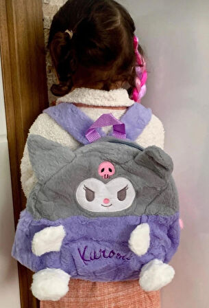 Sanrio Kuromi Peluş Anaokulu Kreş Çantası lüx kaliteli figür çanta