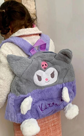 Sanrio Kuromi Peluş Anaokulu Kreş Çantası lüx kaliteli figür çanta