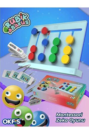 Rubik Abaküs Montessori Zeka Oyunu Eğitici Oyuncak