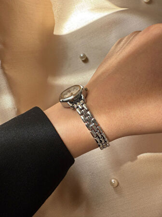 Retro Minimal Boncuk Kordon Vintage Kadın Kol Saati