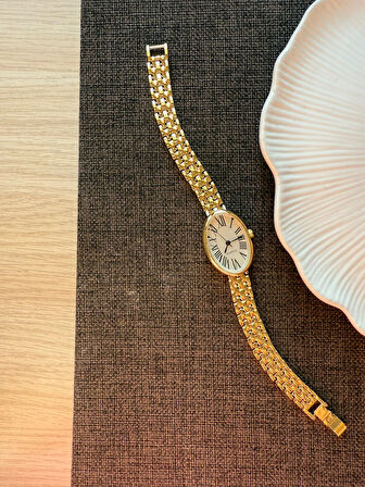 Retro Minimal Boncuk Kordon Vintage Kadın Kol Saati