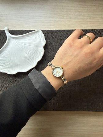 Retro Minimal Metal Kordon Vintage Kadın Kol Saati İki Renk