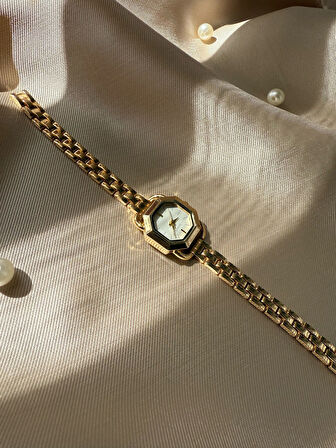 Retro Minimal Hasır Kordon Vintage Kadın Kol Saati