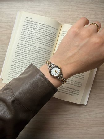 Retro Minimal Metal Kordon Vintage Kadın Kol Saati İki Renk