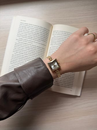 Retro Minimal Metal Kordon Vintage Kadın Kol Saati Kare