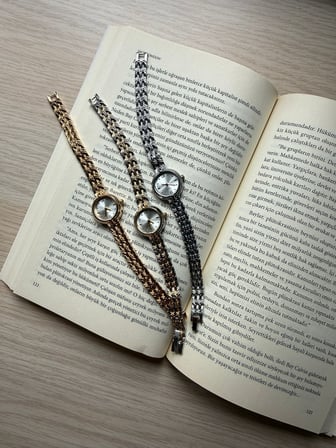 Retro Minimal Metal Kordon Vintage Kadın Kol Saati Gümüş Yuvarlak