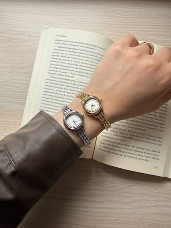 Retro Minimal Metal Kordon Vintage Kadın Kol Saati