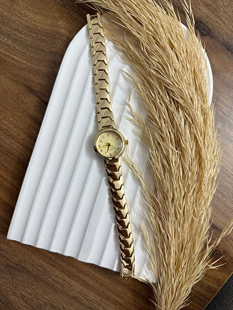 Retro Minimal Hasır Kordon Vintage Kadın Kol Saati