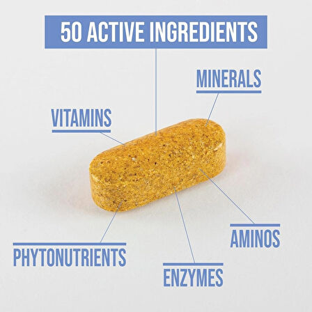 Rule 1 Men's Multivitamin Essential Minerals Superfood Digestive Enzymes Amino Acids Antioxidant 90
