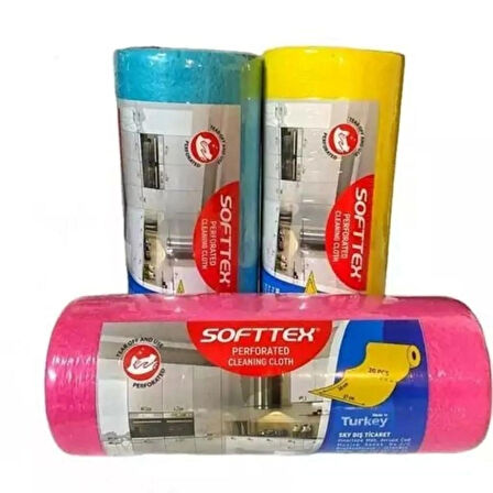 Mutfak Bezi Kopar Kullan Bez 30*27 cm Rulo Toz Alma Bezi 20 Adet