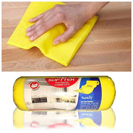 Mutfak Bezi Kopar Kullan Bez 30*27 cm Rulo Toz Alma Bezi 20 Adet