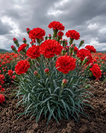 Kırmızı Karanfil Fidanı [Dianthus caryophyllus] 1-2 Yaş arası