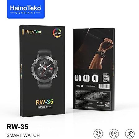 Honor&huawei Tüm Modellerle Uyumlu Smart HainoTeko RW35 Akıllı Saat