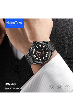 RW 48 Classic Series Amoled Ekran Watch With 3 Strap