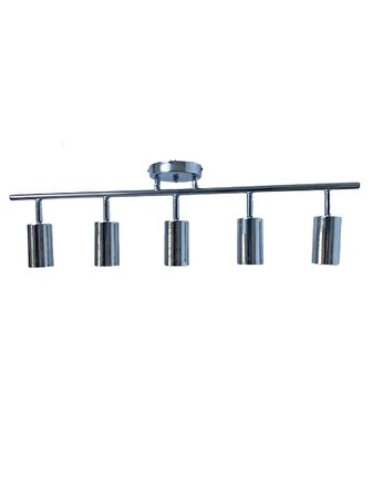 Rsylight Metal Modern 5 Li Krom Kaplama Led Spot Avize  Beyaz Ampullü
