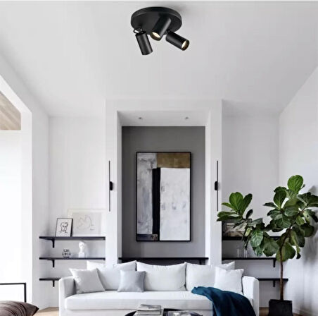 Rsylight Retro Hareketli Modern Led Spot Avize Beyaz led Ampullü