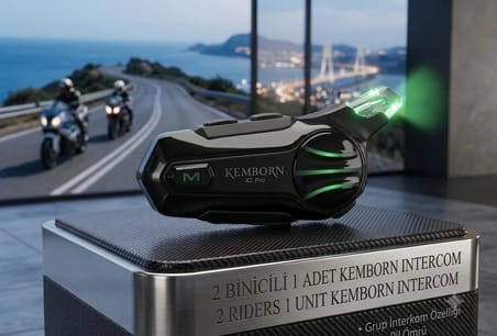 X2 Pro Motosiklet Kask Kulaklık 5. Nesil 2 binicili 1ADET Müzik Palaşımlı Intercom Bluetooth 5.3