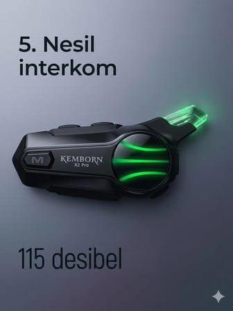 X2 Pro Motosiklet Kask Kulaklık 5. Nesil 2 binicili 1ADET Müzik Palaşımlı Intercom Bluetooth 5.3