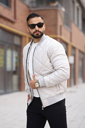 Unisex Kapitoneli Bomber Ceket - Günlük Şık & Spor Kombinlerin Vazgeçilmezi