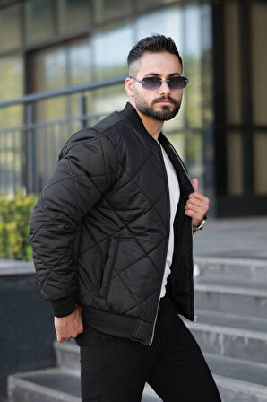 Unisex Kapitoneli Bomber Ceket - Günlük Şık & Spor Kombinlerin Vazgeçilmezi