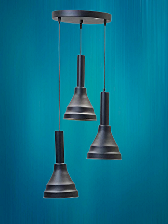 Rsylight Daria Retro Metal Dekoratif 3 lü Modern rustik Sarkıt avize çap:30 cm